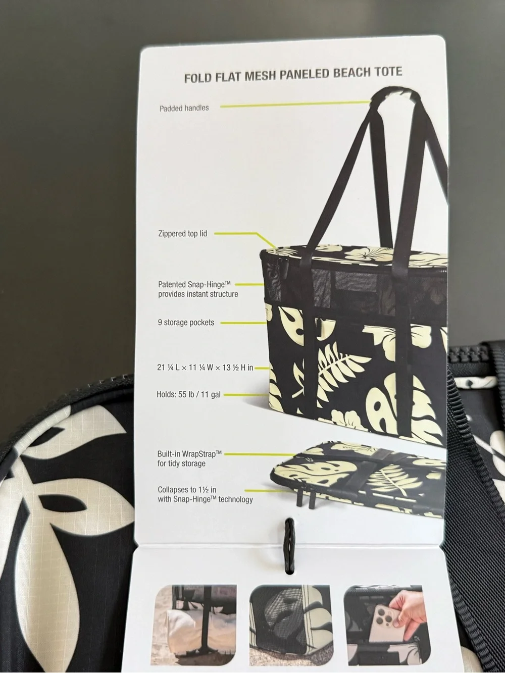 Aloha Collection x Clevermade Collapsible Beach Tote
